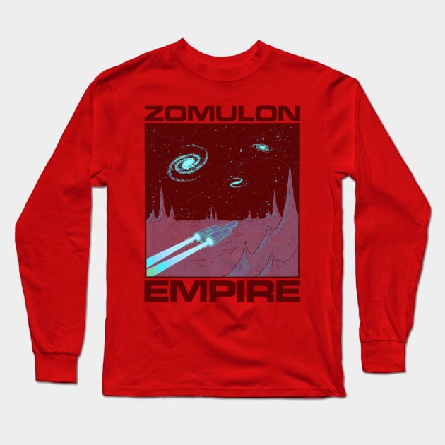 ZOMULON: EMPIRE (Purple Starship) Long Sleeve T-Shirt by Zomulon Empire